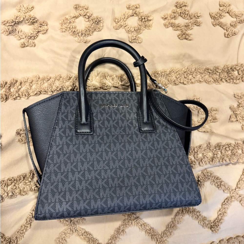 Michael Kors Black and Gray Satchel